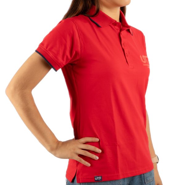 Polo Roja, Borde azul - Mujer - Imagen 4