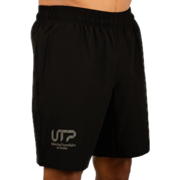 Pantaloneta Deportiva Negra - Hombre