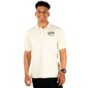 Polo Beige Unicolor - Hombre
