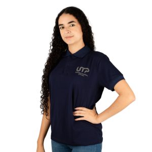 Polo Azul Oscuro Unicolor - Mujer