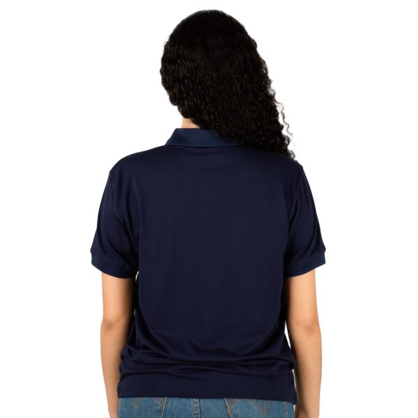 Polo Azul Oscuro Unicolor - Mujer - Imagen 3