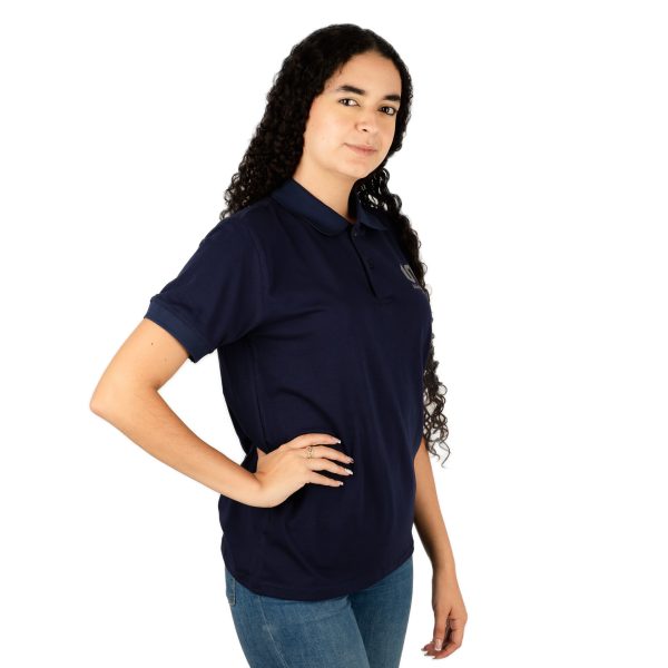 Polo Azul Oscuro Unicolor - Mujer - Imagen 2