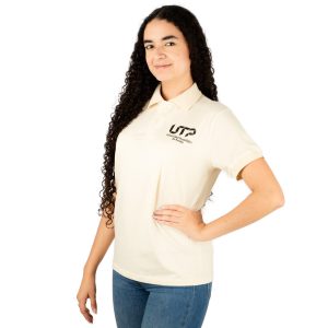 Polo Beige Unicolor  - Mujer