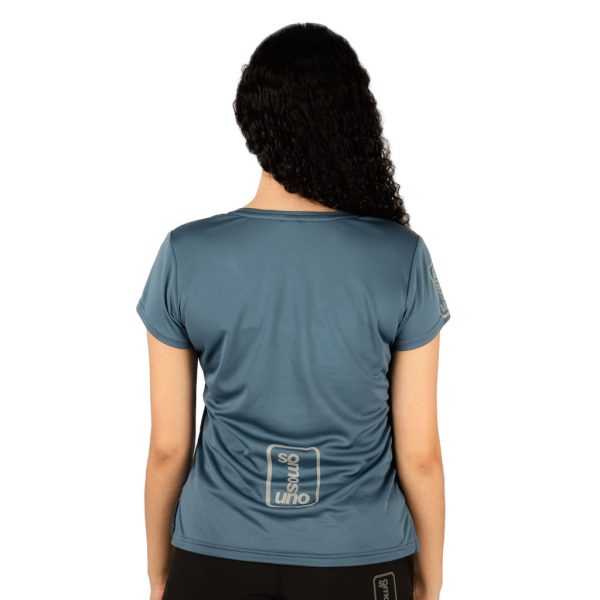 Camiseta Deportiva Gris Plomo-Mujer - Imagen 3