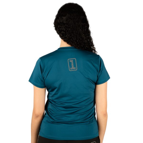 Camiseta Deportiva Azul Petroleo-Mujer - Imagen 2