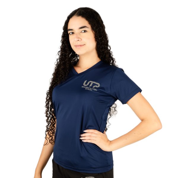 Camiseta Deportiva Azul Oscuro-Mujer