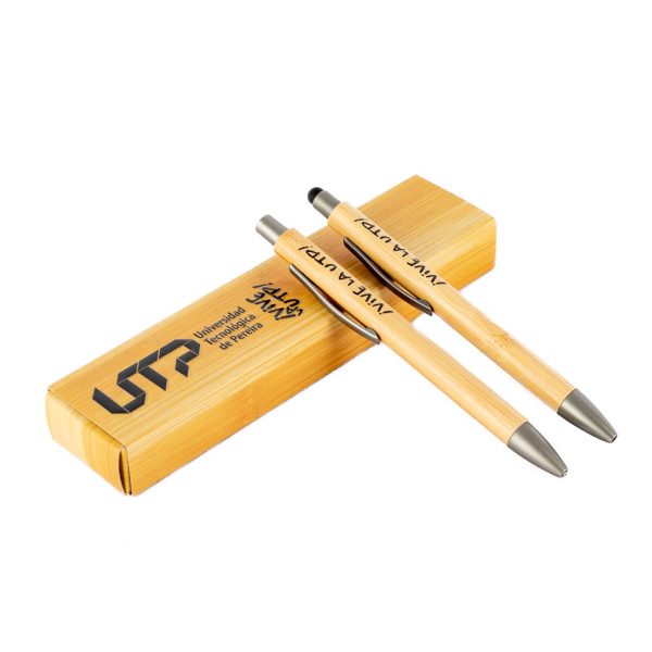 Estuche Bolígrafo y Portaminas - Bambú