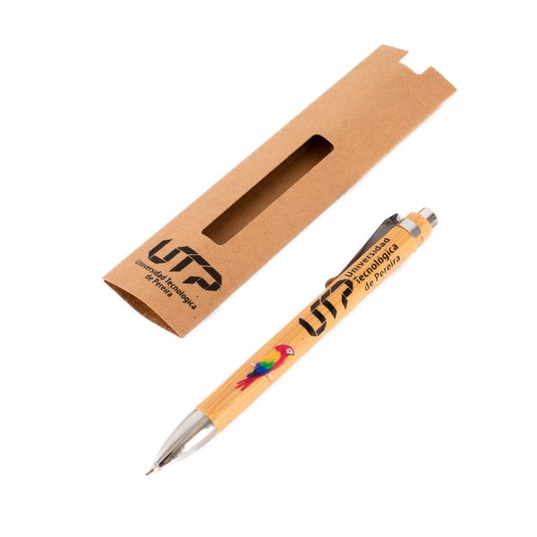 Bolígrafo Bambú con Estuche - Imagen 3