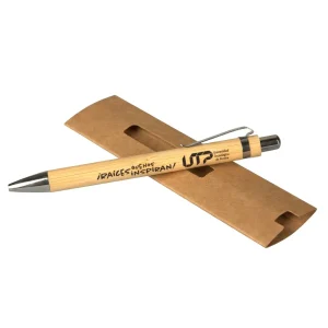 Bolígrafo Bambú con Estuche
